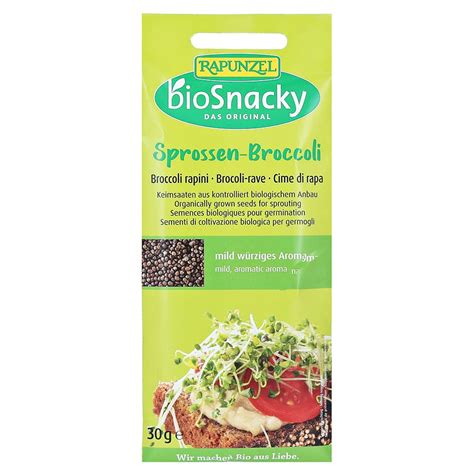 Rapunzel Biosnacky Keimsaat Sprossen Broccoli G Amazon De