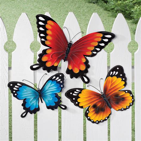 Fox River Creations Metal Butterfly Yard Decorations