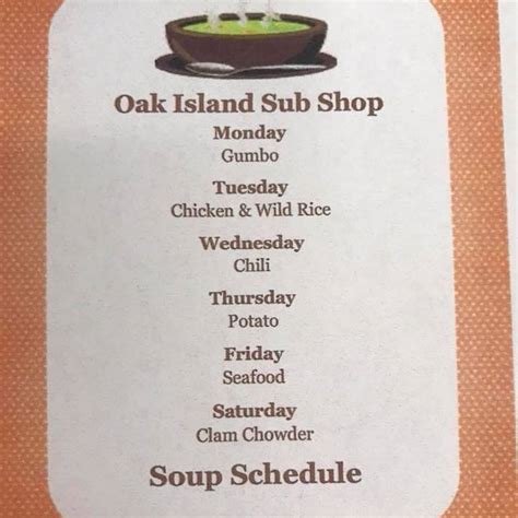 Oak Island Sub Shop And Salads Restaurant Bald Head Island Oak Island