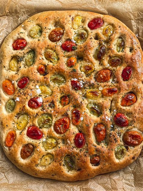 Vegan Focaccia With Tomatoes Oh My Veggies