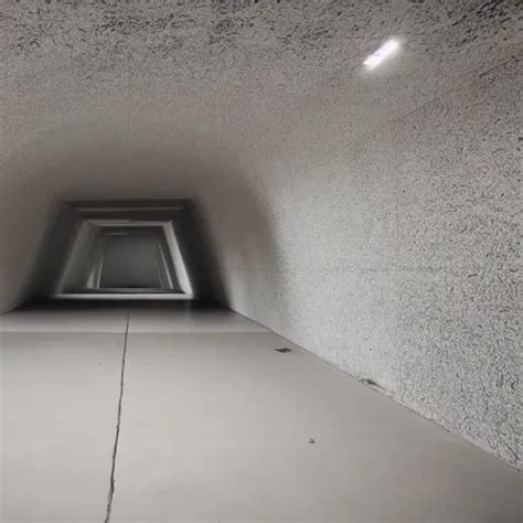 Underground Flooded Concrete Structure Minimalist Stable Diffusion