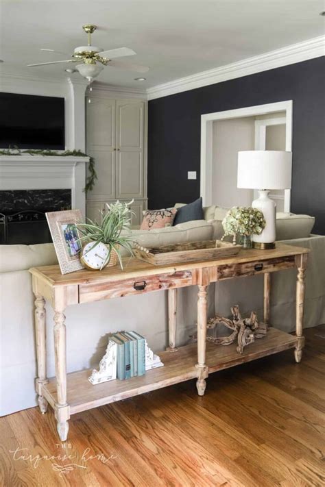 How To Decorate Under A Sofa Table Baci Living Room