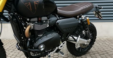 Umgebautes Motorrad Triumph Scrambler 1200 XE von Stärker Profil GmbH