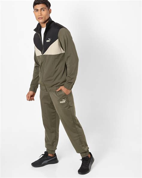 Puma Tracksuit Olive Green Best Sale