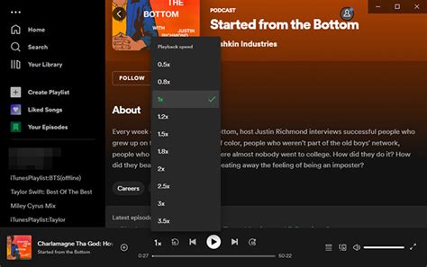 How To Easily Change Spotify Playback Speed In