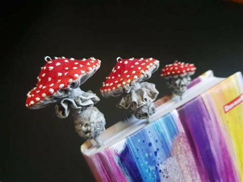 Mushroom Lover Bookmark Fly Agaric Funny Gift Teacher Etsy