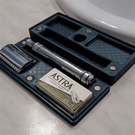 Safety Razor Travel Case With Built In Stand 3d Printed Locally By