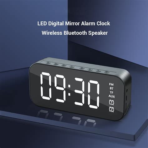 Multifunctional Led Digital Alarm Clock Bluetooth Speaker 海外