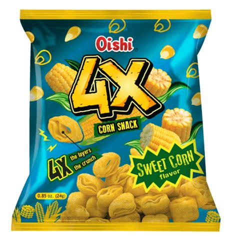 4x Sweet Corn Flavor Oishi