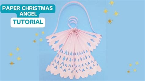 How To Make A Paper Christmas Angel Christmas Paper Angel Tutorial