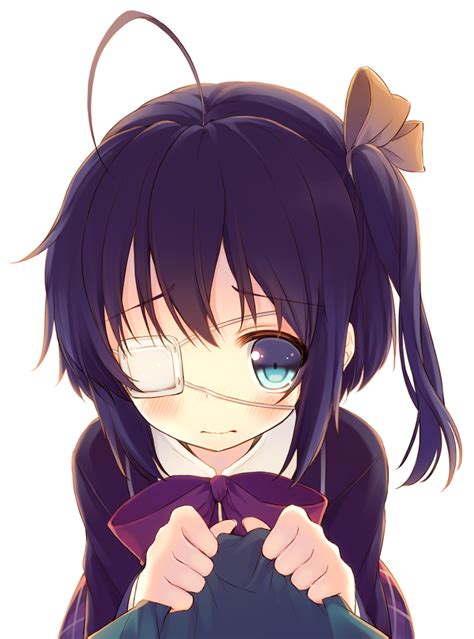 Safebooru 1girl Ahoge Black Hair Blue Eyes Blush Chuunibyou Demo Koi