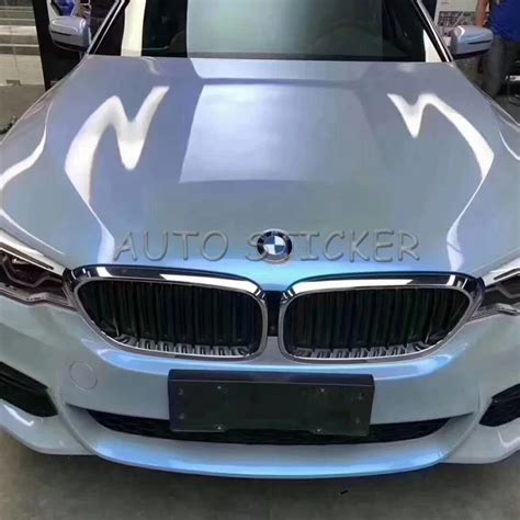 2018 Newest Grey Blue Glossy Car Sticker For Car Wraps Double Colors ...