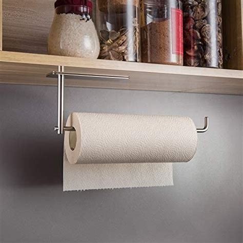 Suntech Paper Towel Holder Under Kitchen Cabinet Self Adhesive Towel