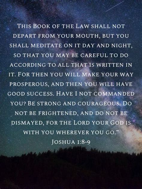 Joshua 18 9 This Book Of The Law Shall Not Depart From Your Mouth But
