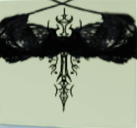 An Image Of A Black And White Photo With Wings In The Middle On A