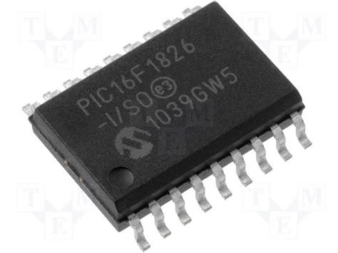 Kit 5 peças Ci Microcontrolador PIC16F1826 I SO SOIC 18 SMD