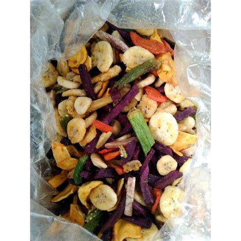 KEREPEK BUAH DAN SAYUR KERING SIHAT MIXED DRIED FRUITS VEGETABLES