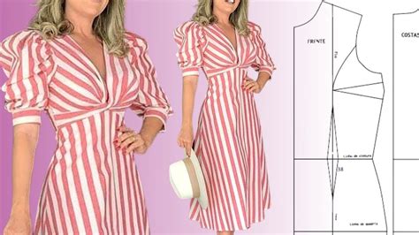 Como Fazer Vestido Midi Com Mangas Bufantes Interpretação De Modelo E