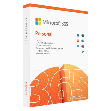 Microsoft 365 Personal One Year Subscription Apple