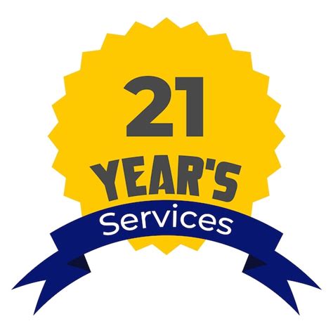 Premium Vector 21 Years Of Services