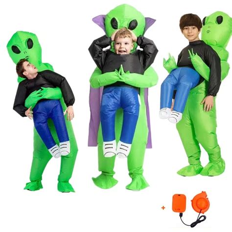 Disfraz Inflable De Alien Para Fiesta De Halloween Mu Eco Divertido