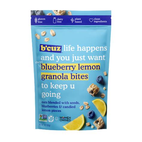 Blueberry Lemon Bcuz Snacks Bcuz Snacks