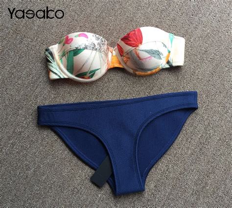 Women S Push Up Neoprene Bikini Set PUSH UP Neoprene Swimsuit Bathing