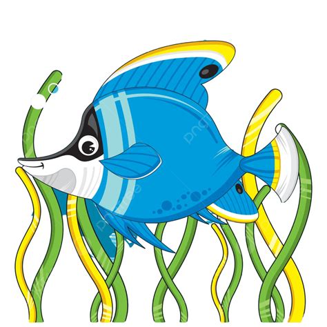 Cartoon Tropical Fish Swimming Fins Cartoon Vector, Swimming, Fins, Cartoon PNG and Vector with ...