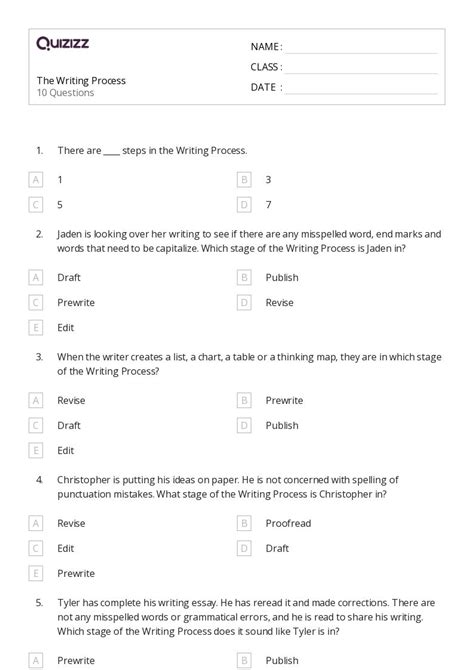 Grammar And Mechanics Worksheets For Th Class On Quizizz Free