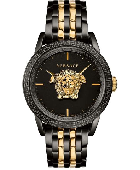 Versace Palazzo Empire Gold Medusa Black Gold Mens Watch Verd01119