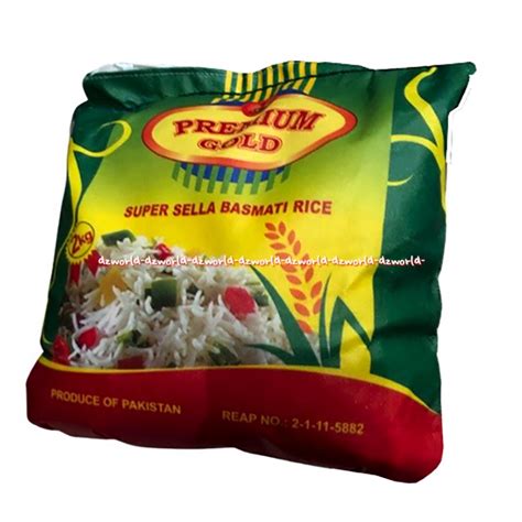 Jual Premium Gold Super Sella Basmati Rice 2kg Beras Pakistan PanJang