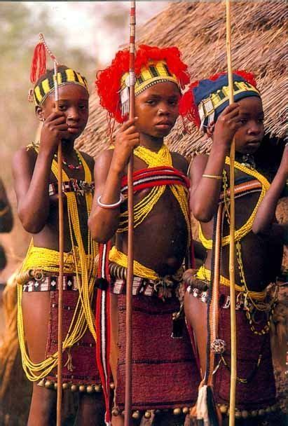 Bassari Girl Initiates Senegal Africa People African Culture