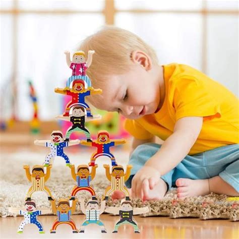 Vgeby Jeu D Empilement De Blocs Circus En Plastique Pour Enfants