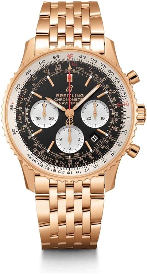 Breitling Solid Rose Gold Navitimer 1 B01 Chronograph 43