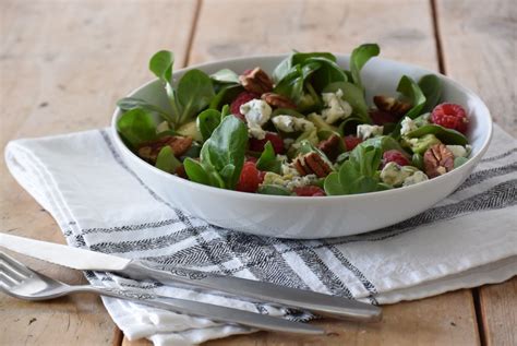 Salade Met Blauwe Kaas En Frambozen Puur Suzanne Vega Vegan Recepten