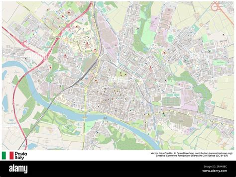 mappa  pavia immagini vettoriali stock alamy