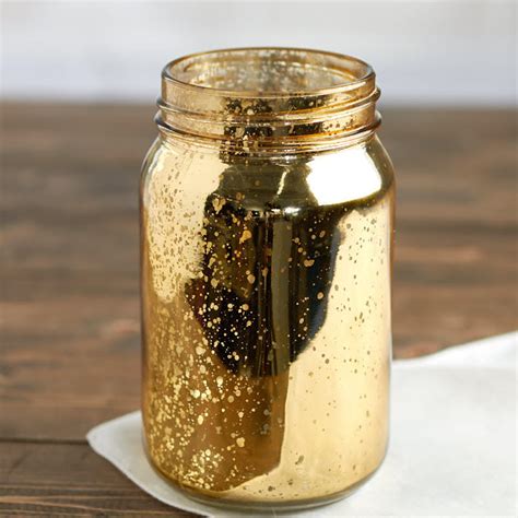 Gold Mercury Glass Mason Jar Soap Pumps Lids Jars Craft Supplies