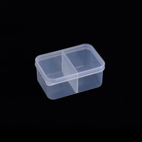 10pc Polypropylene PP Bead Storage Container 2 Compartment Organizer