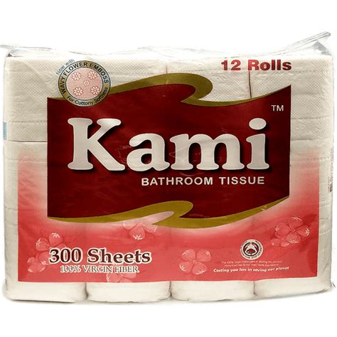 Kami Bathroom Tissue 2 Ply 300 Sheets 12s Bathroom Tissue Walter Mart