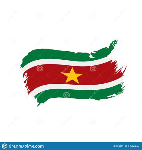 Bandera De Suriname Ejemplo Del Vector Ilustraci N Del Vector