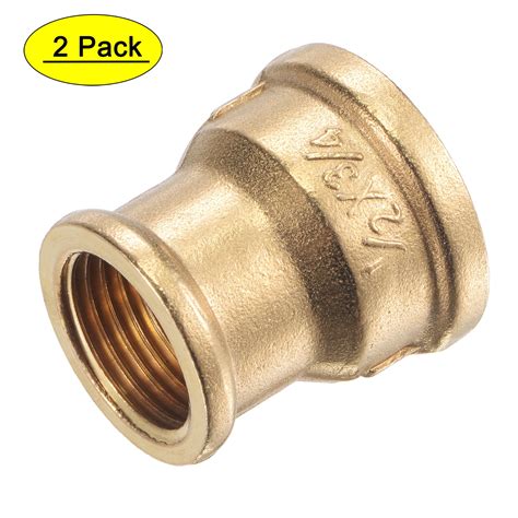 Uxcell G3 4 X G1 2 Female Thread Brass Reducer Pipe Fitting Coupling