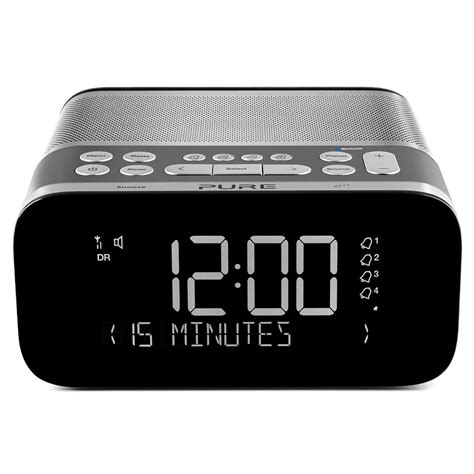 Pure Siesta S6 Klokkeradio Med USB Bluetooth DAB FM Grafit 2889 Kr