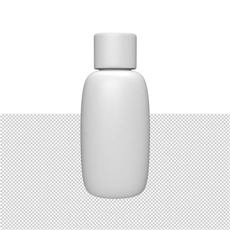 Premium Psd Blank White Bottles Cosmetic Skincare Makeup For Product