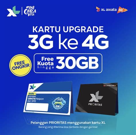 Jual Kartu Upgrade XL Dan Prioritas 3G Ke 4G Di Lapak XL Axiata