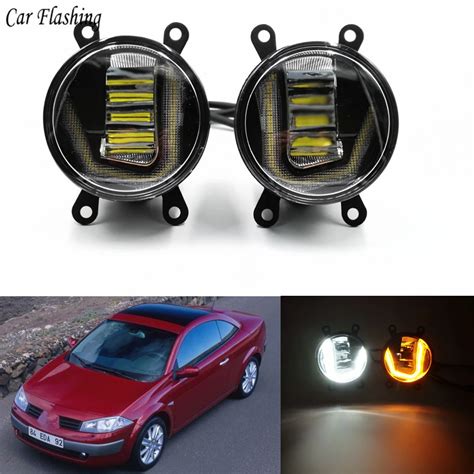 3 IN 1 Functions Auto LED DRL Daytime Running Light Car Projector Fog