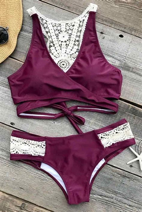 Cupshe Dazzling Sunshine Crochet Bikini Set Bikinis Swimwear Beach