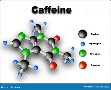 Caffeine Molecule Stock Vector Illustration Of Addictive 11100800