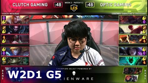 CG Vs OPT Week 2 Day 1 S9 LCS Spring 2019 Ex NA LCS Clutch Gaming