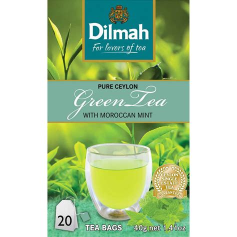 Dilmah Green Tea Morrocan Mint 20pk Woolworths