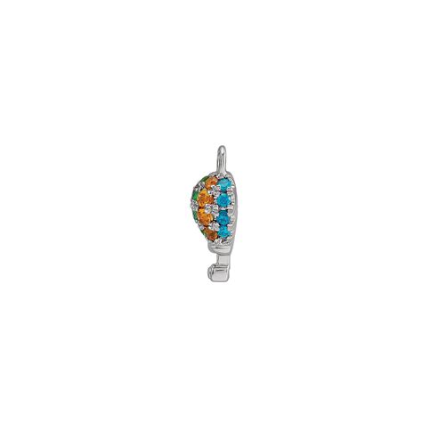 Multi Gemstone Hot Air Balloon Dangle Pendant K The Gem Shop
